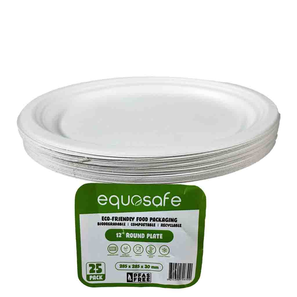 12-inch Round Plate 25Pcs