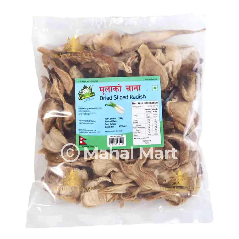 84 Cuisines Dried Sliced Radish/ Mula chana 100g