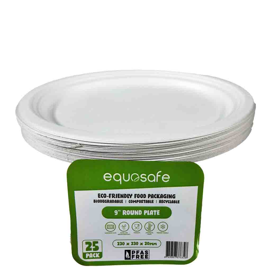 9-inch Round Plate 25Pcs