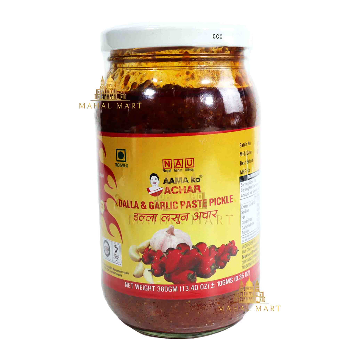 Aama ko Achar Dalla & Garlic Paste Pickle 380g