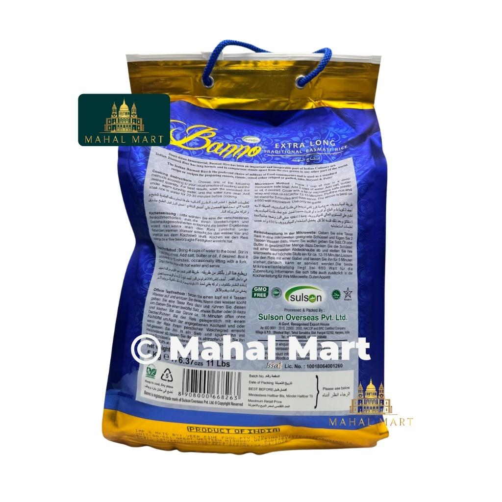 Banno Extra Long Basmati Rice 5kg