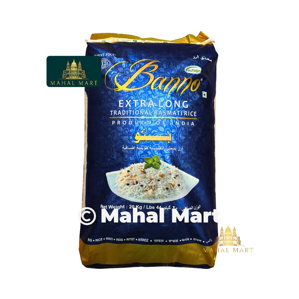 Banno Extra Long Traditional Basmati Rice 20kg