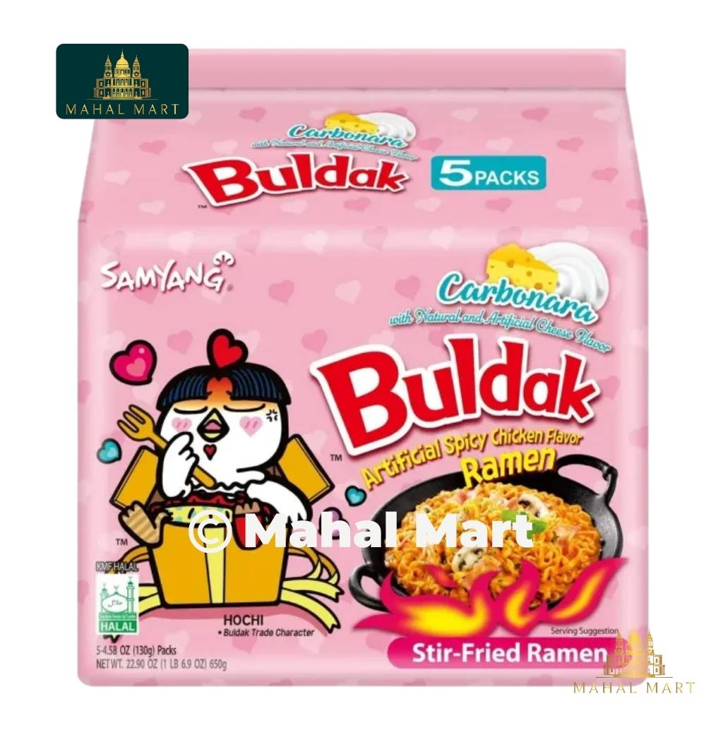Buldak Carbonara Hot Chicken Flavour Ramen 5pck