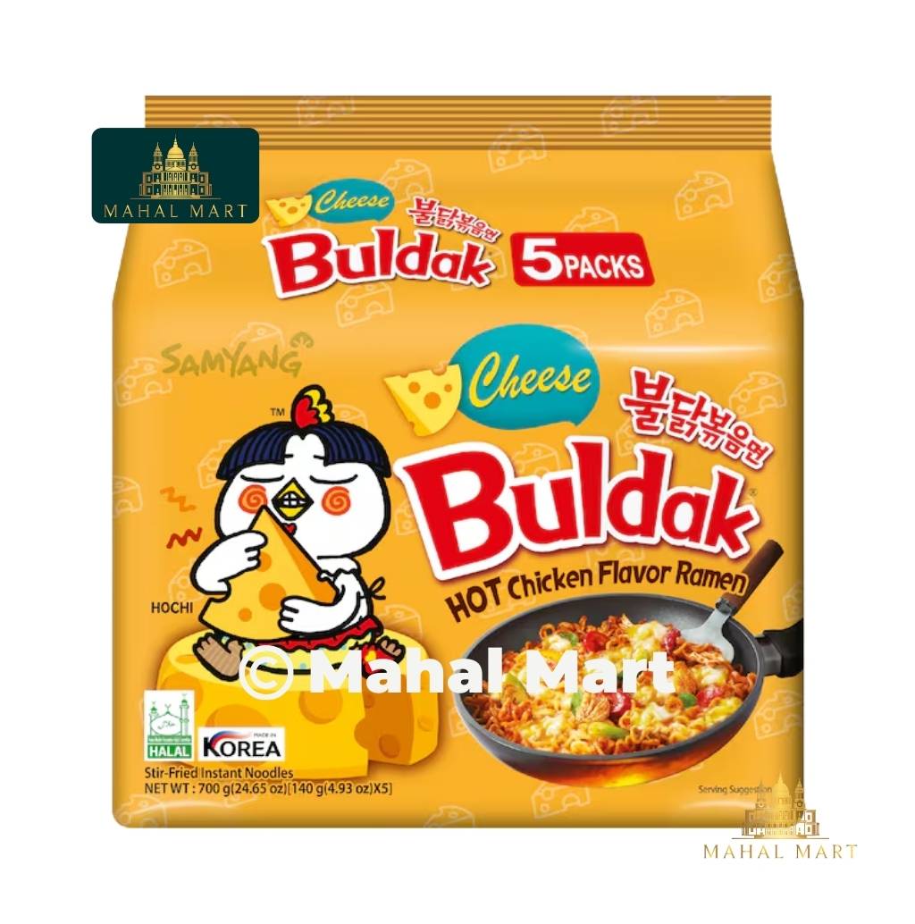 Buldak Hot Chicken Flavour Ramen Cheese 5pck