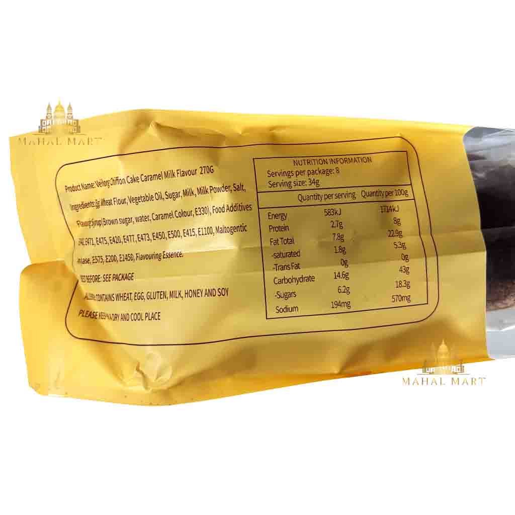 Chiffon Caramel Milk Cake 270g
