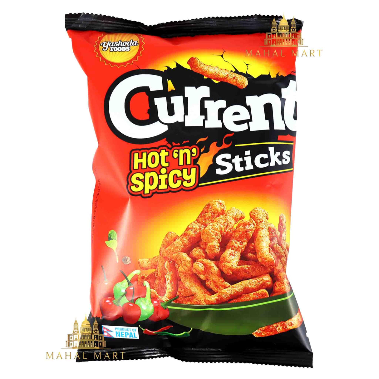 Yashoda Foods Current Hot 'n' Spicy Sticks 80g