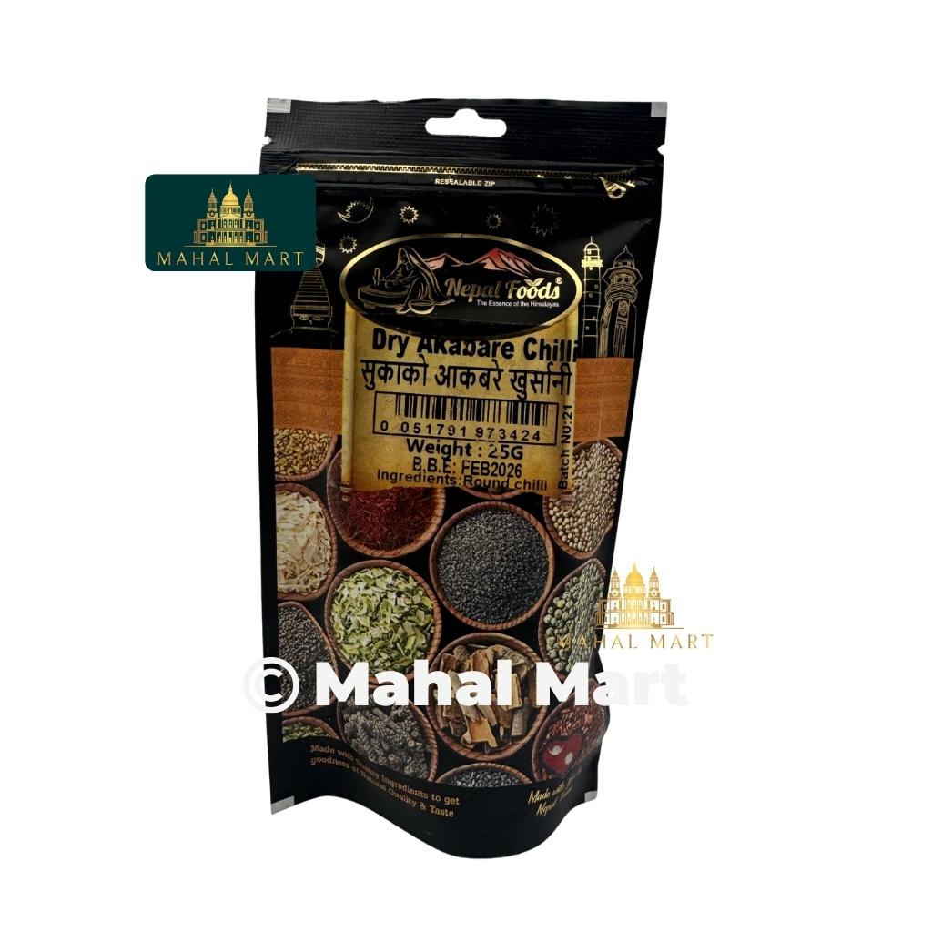 Nepal Foods Dry Akabare Chilli 25g