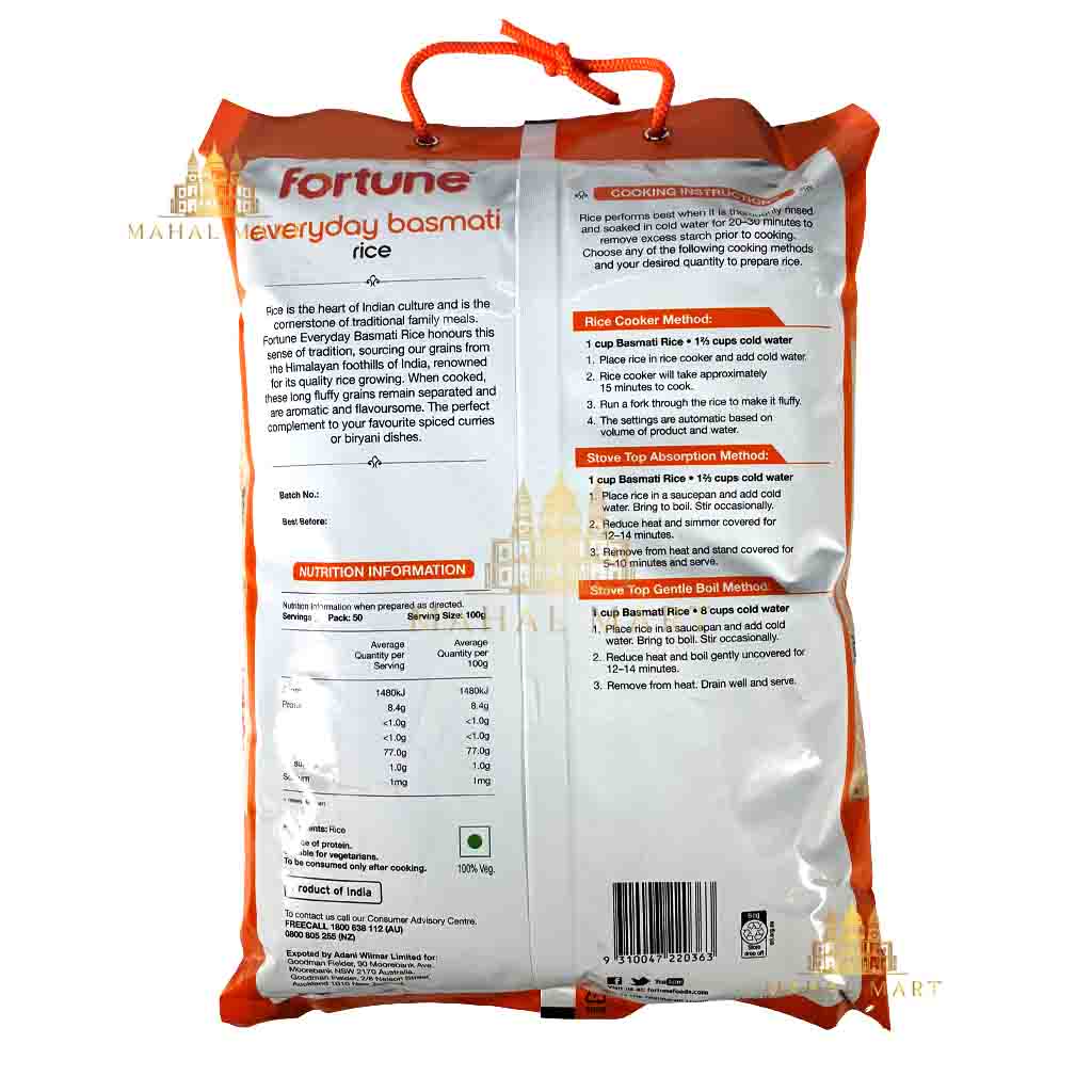 Fortune Everyday Basmati Rice 5kg