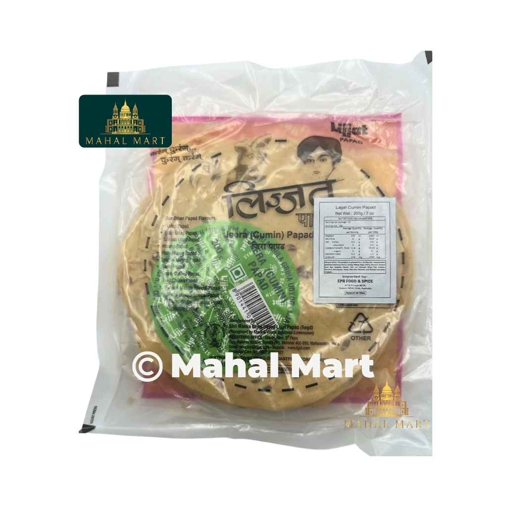 Lijjat Cumin Papad 200g