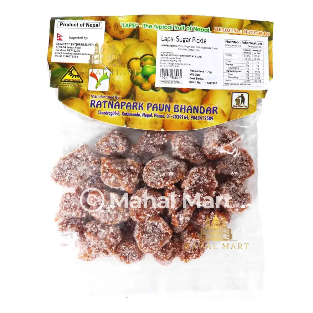 Ratnapark Paun Lapsi Sugar Pickle/ Titaura 100g