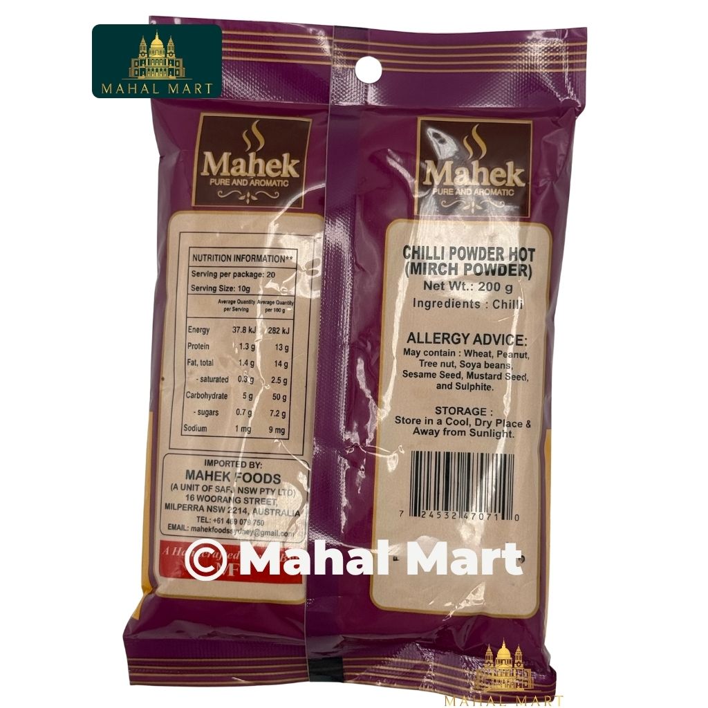 Mahek Chilli Powder Hot 200g