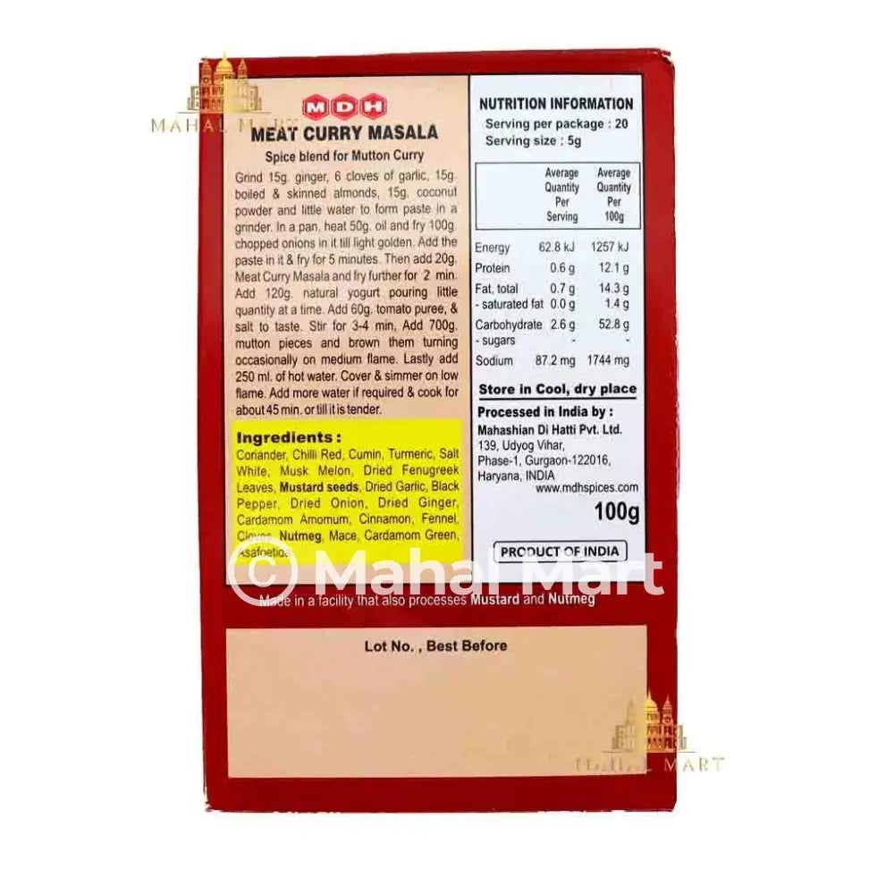 MDH Meat Curry Masala 100g - Mahal Mart