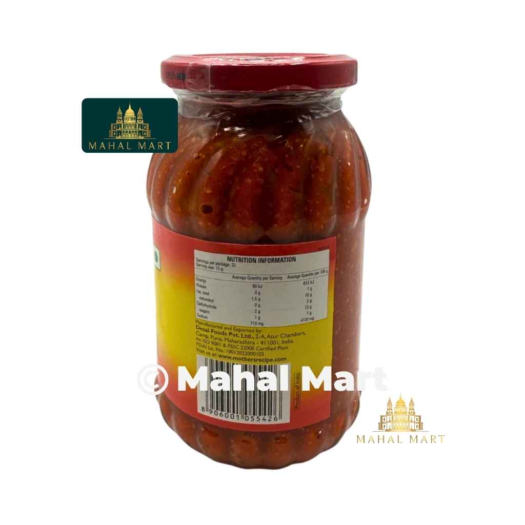 Mother's Recipe Mango Hot Pickle 500g