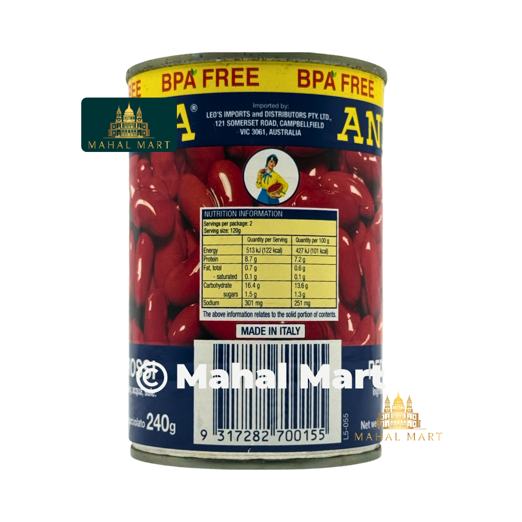 Annalisa Red Kidney Bean 240g