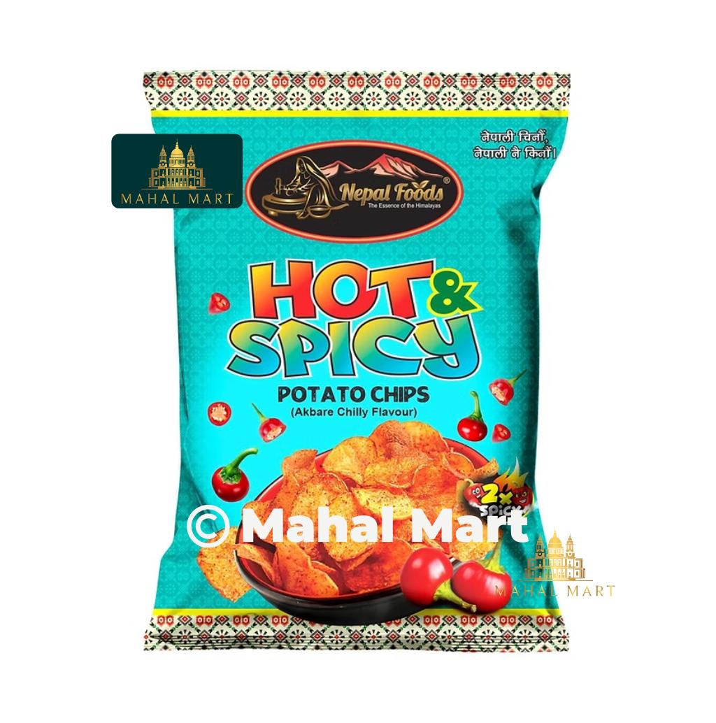 Nepal Foods Hot & Spicy Potato Chips 55g