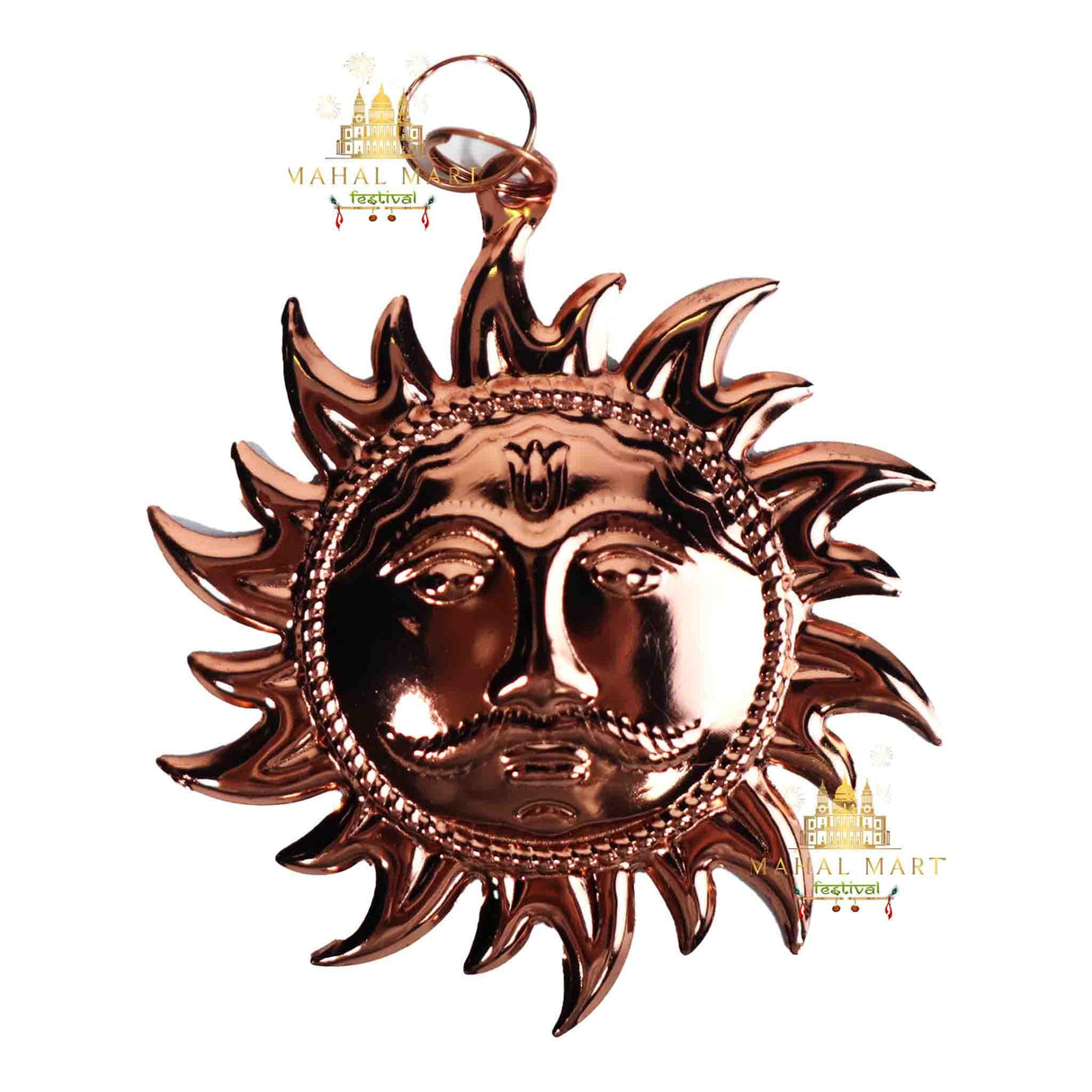 Radiant Copper Sun Decor
