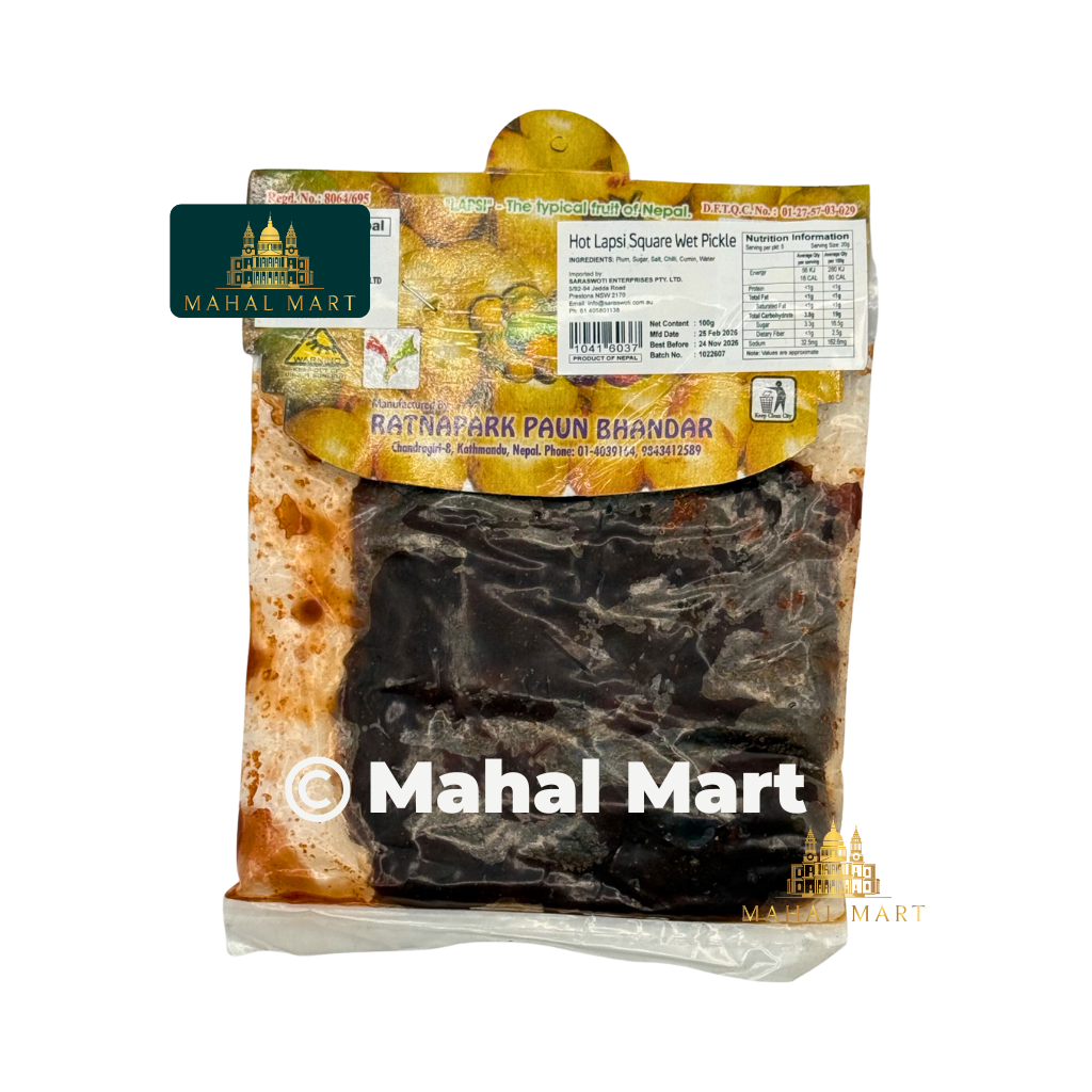 Ratnapark Paun Hot Lapsi Square Wet Pickle/ Titaura 100g