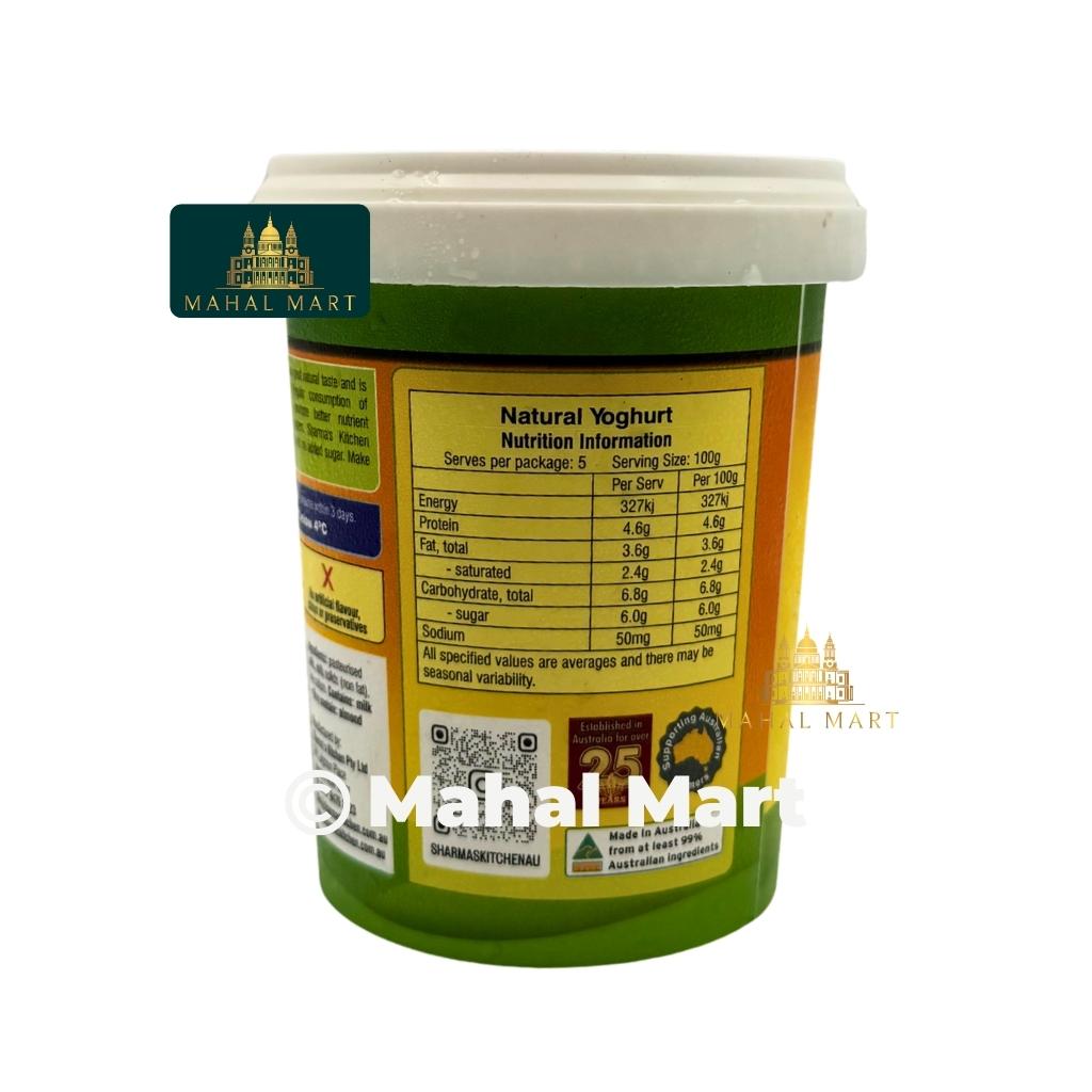 Sharma's Kitchen Probiotic Yoghurt 500g
