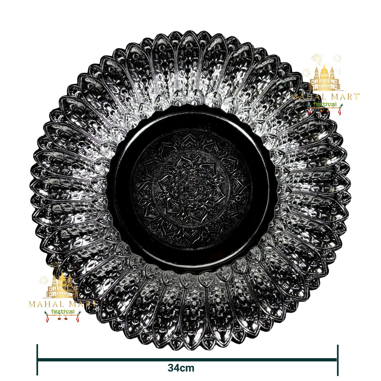 Silver Plated Tikadani/Tok Tray