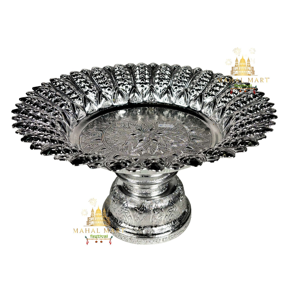 Silver Plated Tikadani/Tok Tray