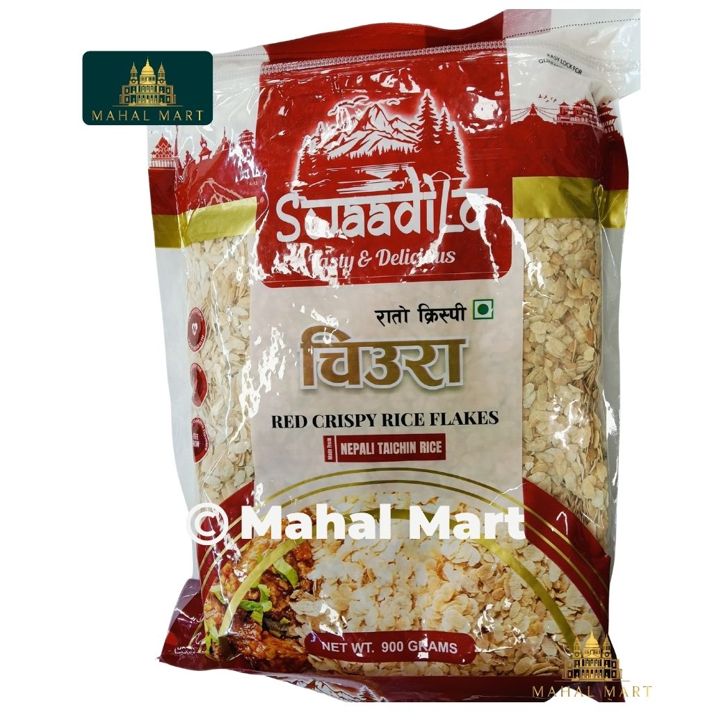 Swaadilo Red Crispy rice flakes/ Rato Chewra 900g