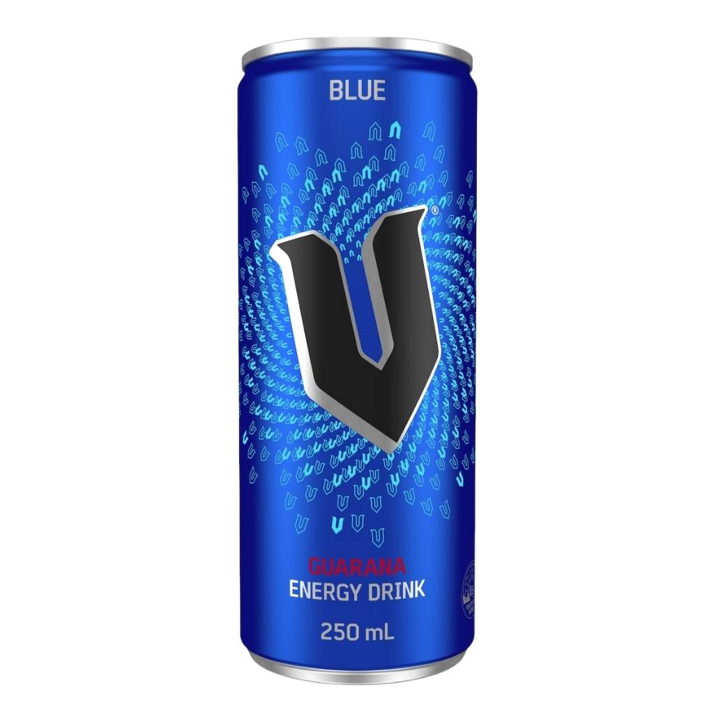 V Blue Guarana Energy Drink 250ml