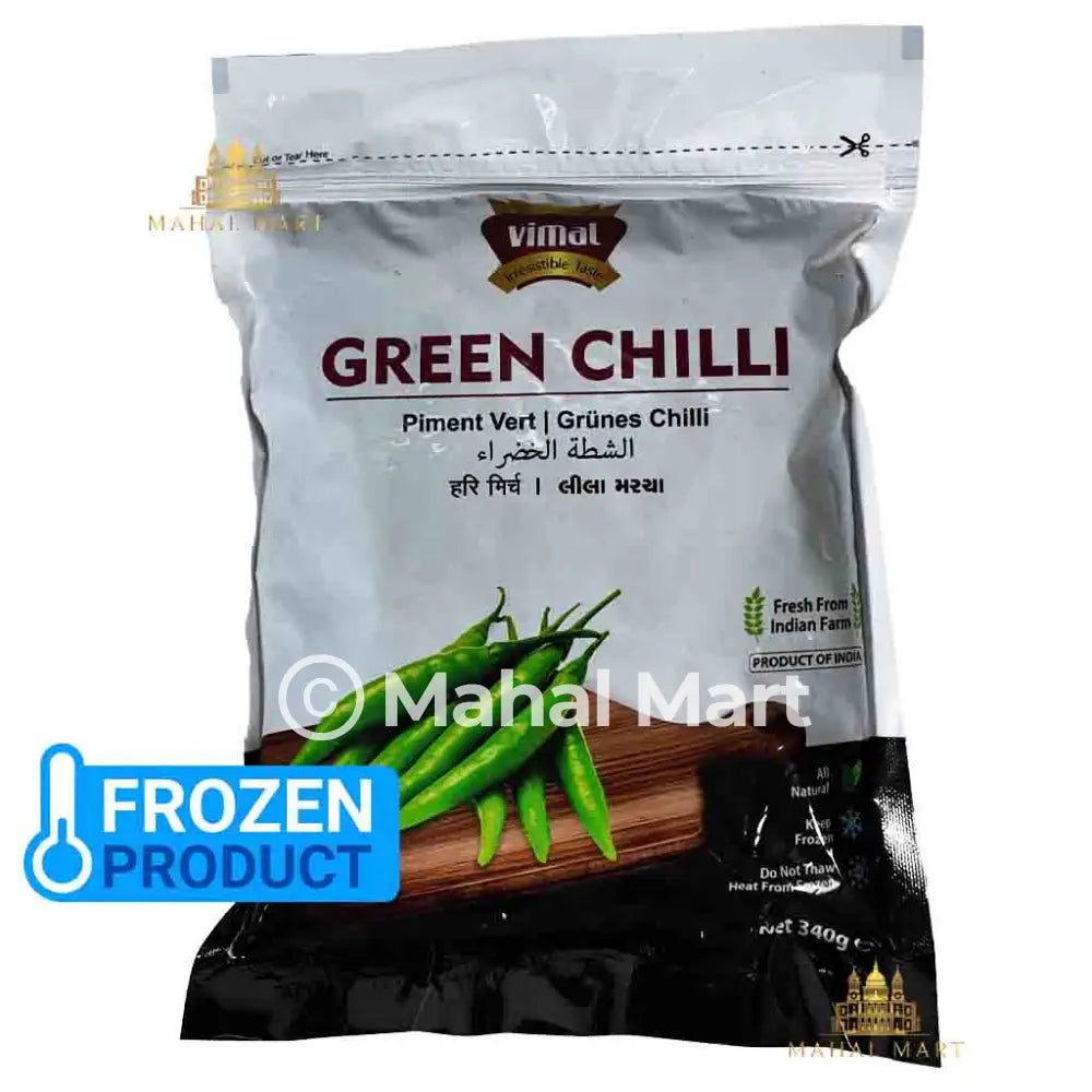 Vimal Frozen Green Chilli Whole 340g