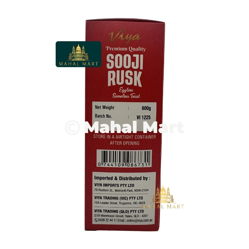 Viya Sooji Rusk 600g
