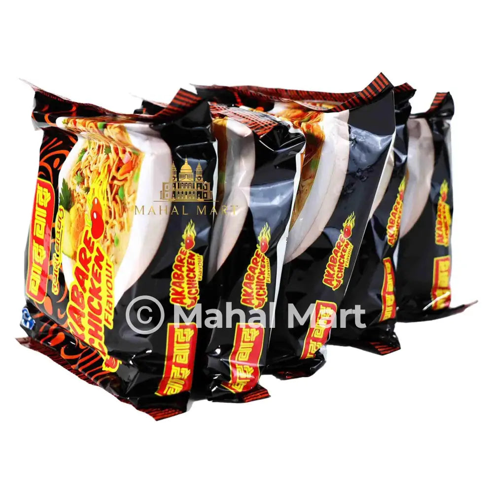 Wai Wai Akabare Chicken Noodles 5pack - Mahal Mart