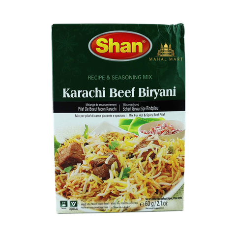 Shan Karachi Beef Biryani Mix 60g - Mahal Mart