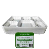 6CP Deep Meal Tray 25Pcs