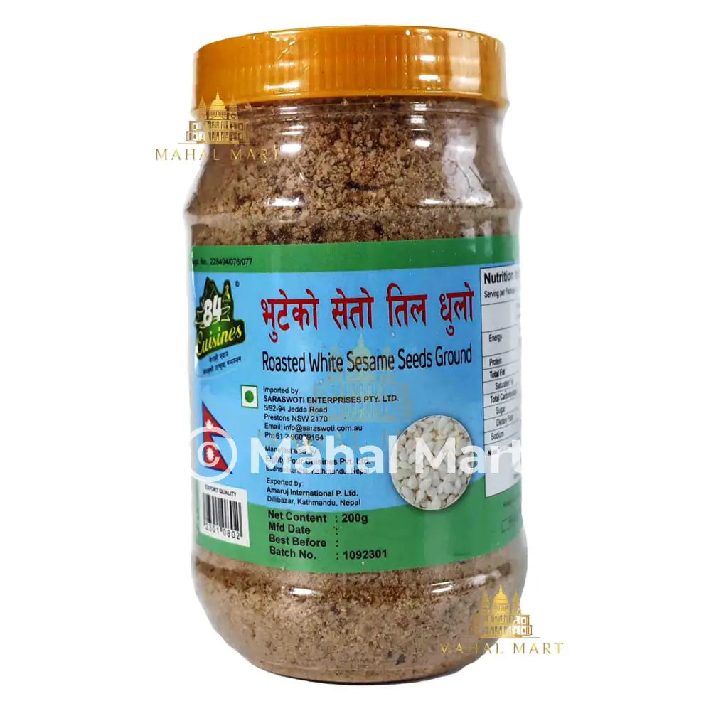 Roasted White Sesame Ground (Powder) 200g - Mahal Mart