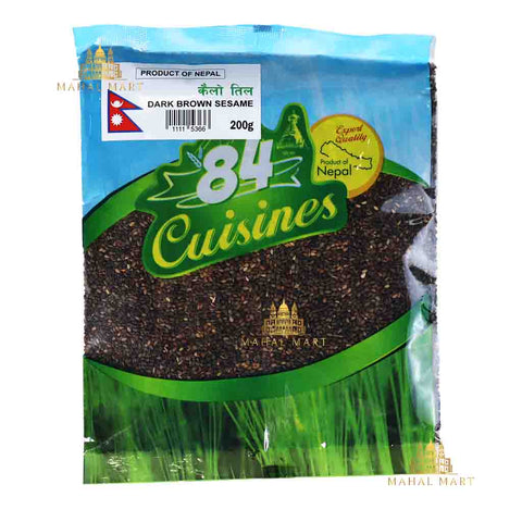 84 Cuisines Dark Brown Sesame Seed 200g