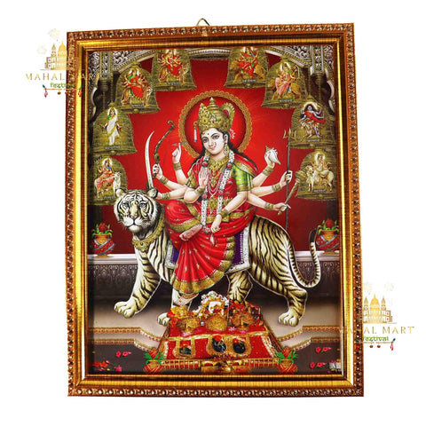 Durga Mata Photo with Frame