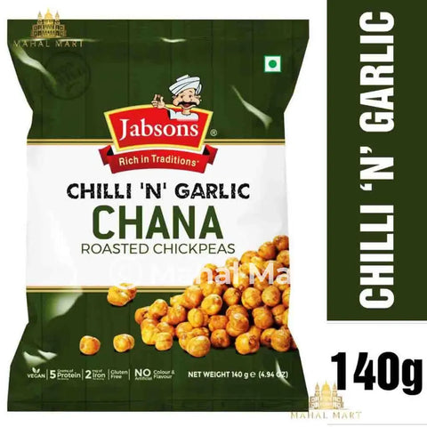 Jabsons Roasted Chana Chilly & Garlic 150g - Mahal Mart