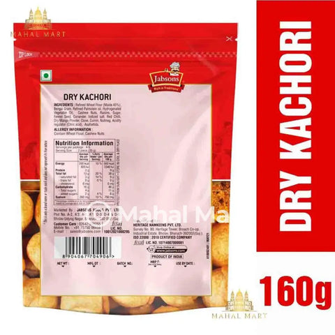 Jabsons Namkeen Dry Kachori 160g - Mahal Mart