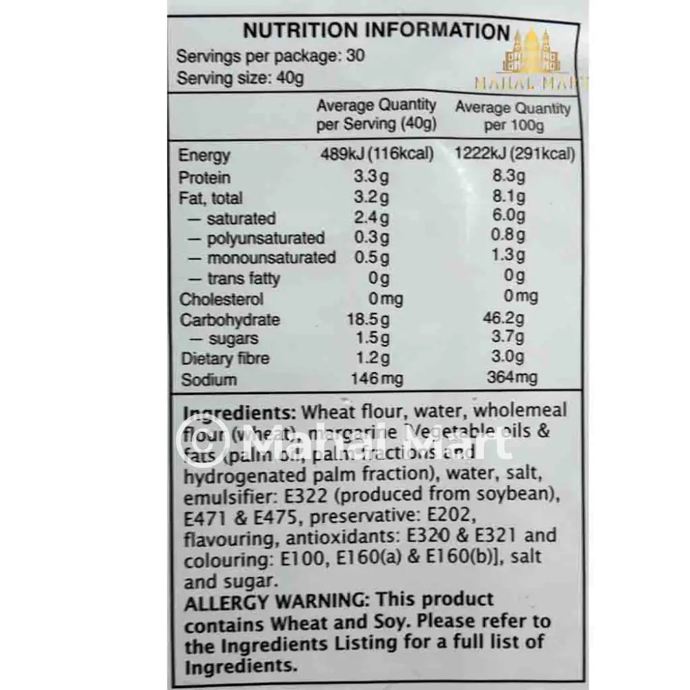 TSM Frozen Chapatti 30pcs