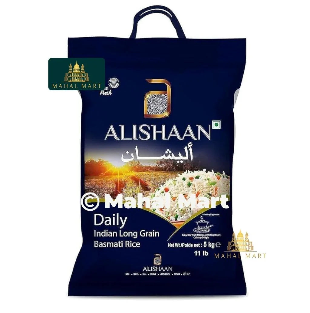 Alishaan Daily Indian Long Grain Basmati Rice 5kg