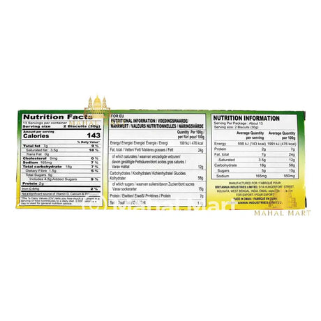 Britannia Digestive Original Biscuits 400g - Mahal Mart