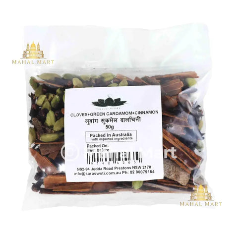 Clove Cardamom Cinnamon Mix 50g - Mahal Mart