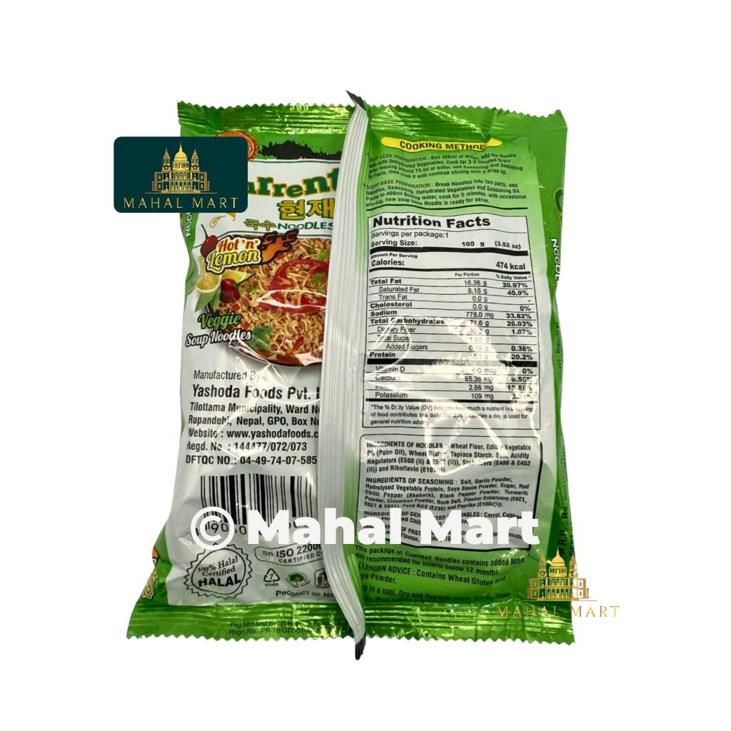 Yashoda Foods Current Veg Hot n Lemon 1pkt