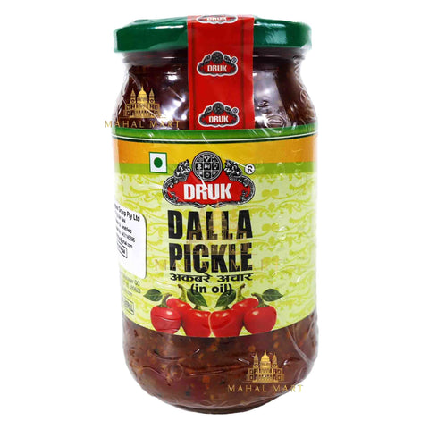 Druk Dalla Pickle / Akabare Achar in Oil 380g - Mahal Mart