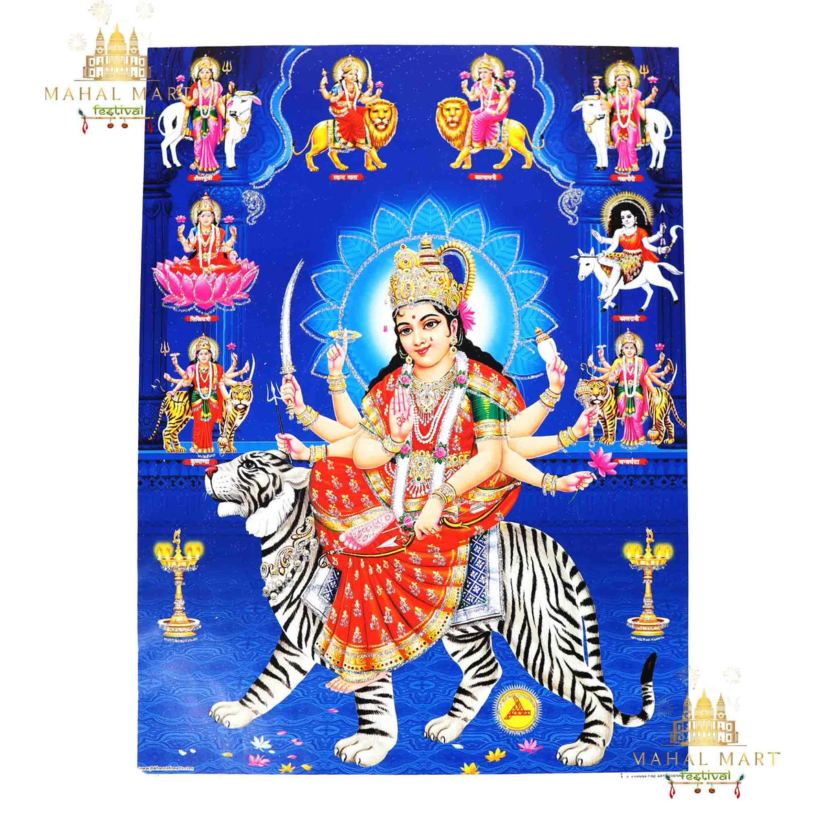 Durga Idol Photo- Big - Mahal Mart