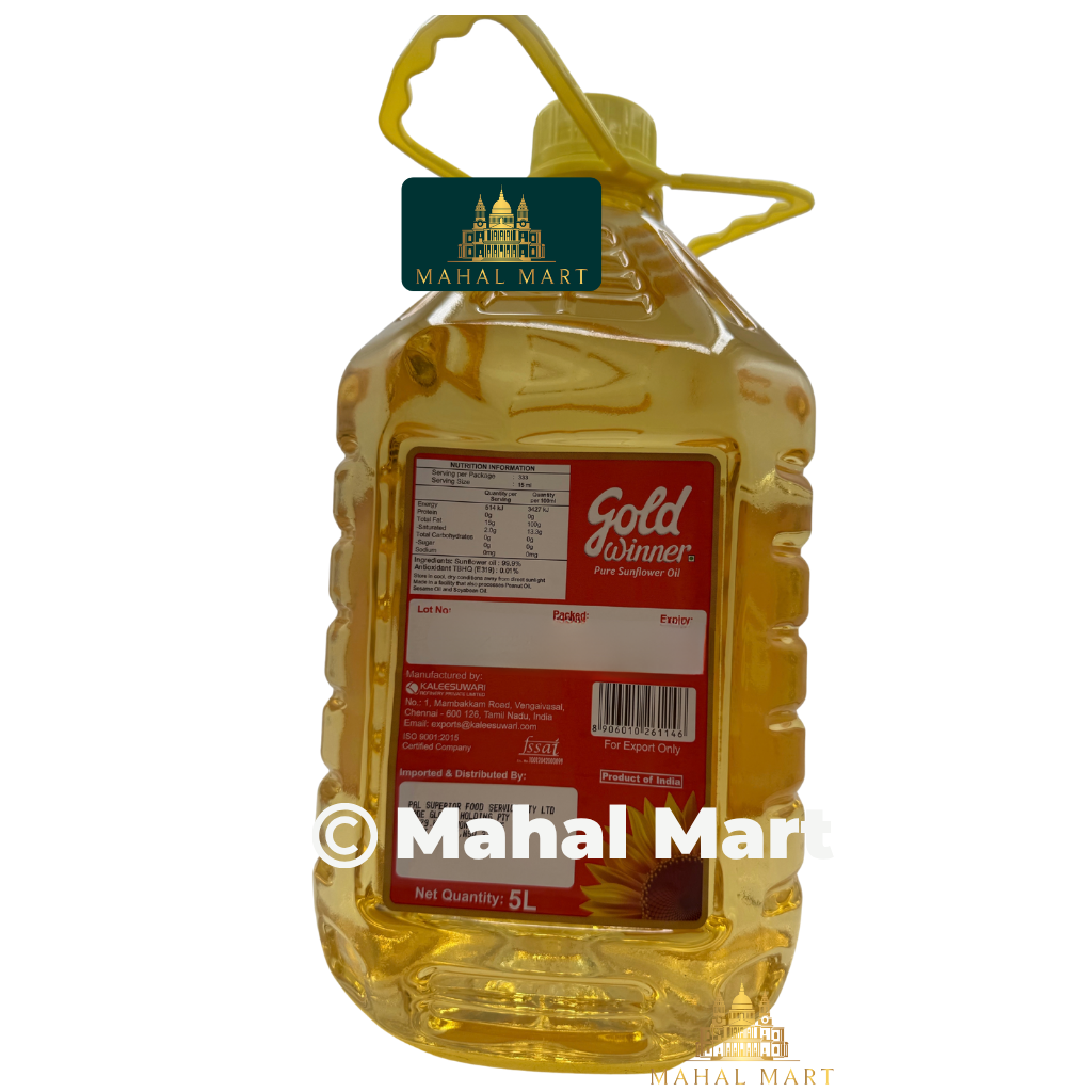 Gold Winner Sunflower Oil 5L
