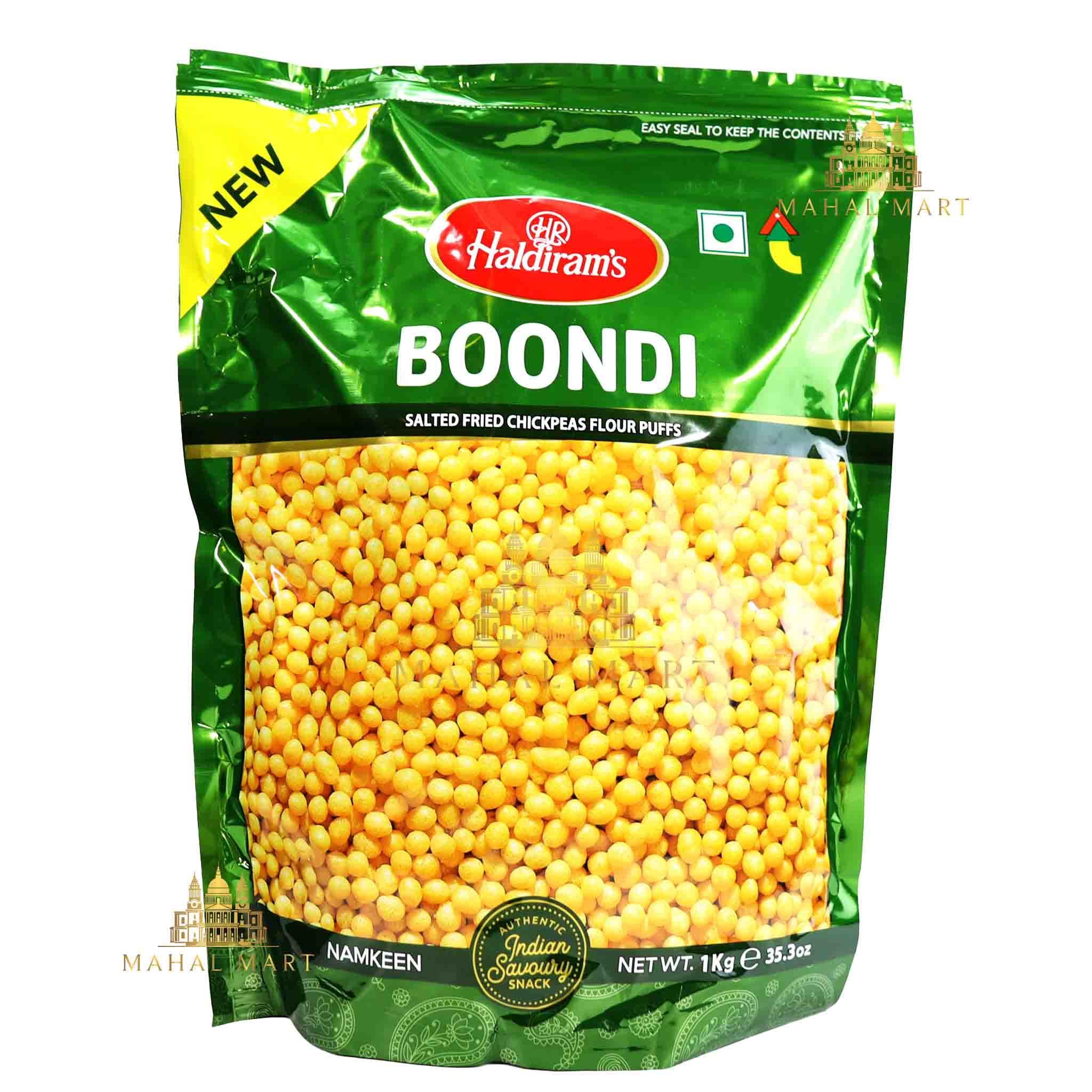 Haldiram Boondi Plain 1kg – Mahal Mart