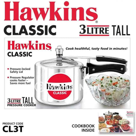 Aluminium Hawkins Tall Pressure Cooker 3 Litre