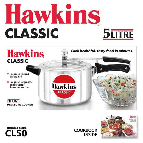 Aluminium Hawkins 5Litre Pressure Cooker
