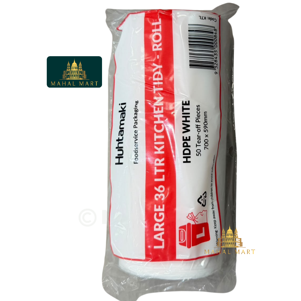 Huhtamaki Large 36 LTR Bin bag/ Kitchen Tidy Roll 50pc