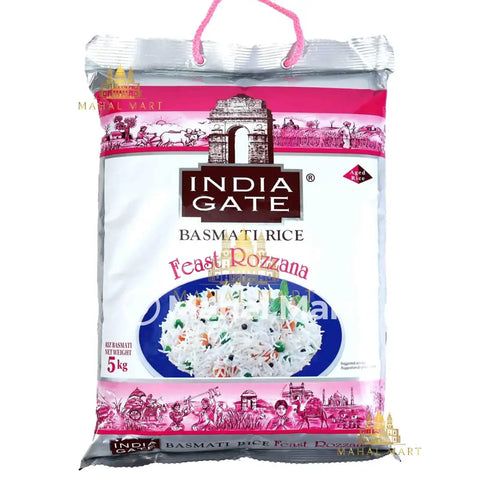 India Gate Feast Rozzana Basmati Rice 5kg - Mahal Mart