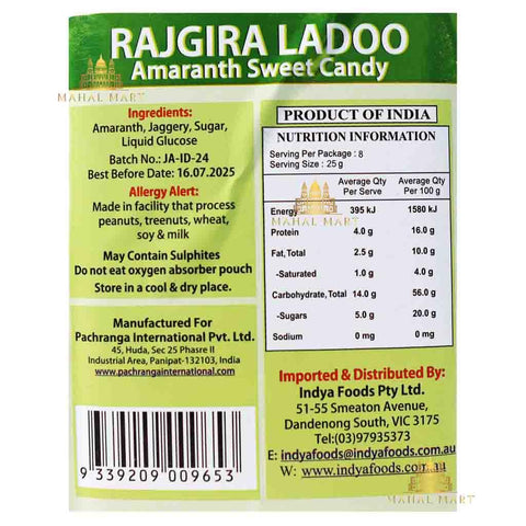 Indya Rajgira Laddu / Ladoo 200g